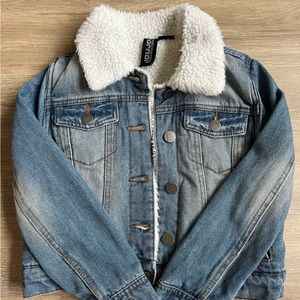 Girls Sherpa Jean Jacket